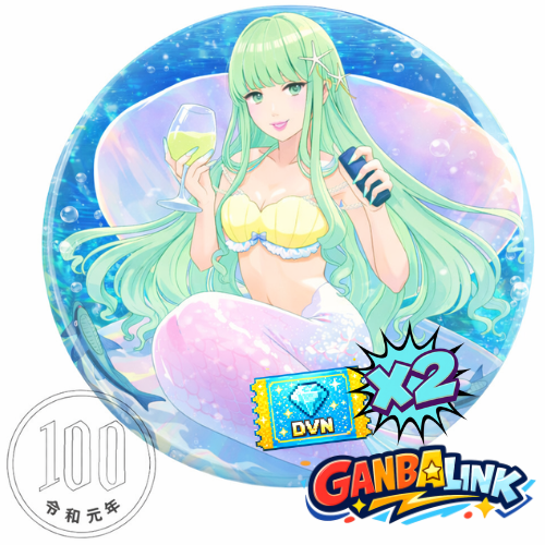 2GPT【缶バッジ】もずくマーメイド
