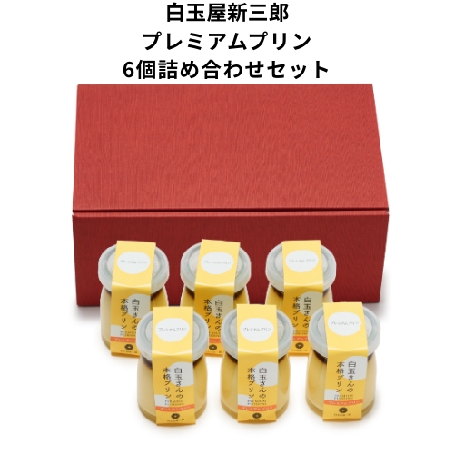 【プレミアムプリン６個】白玉屋新三郎